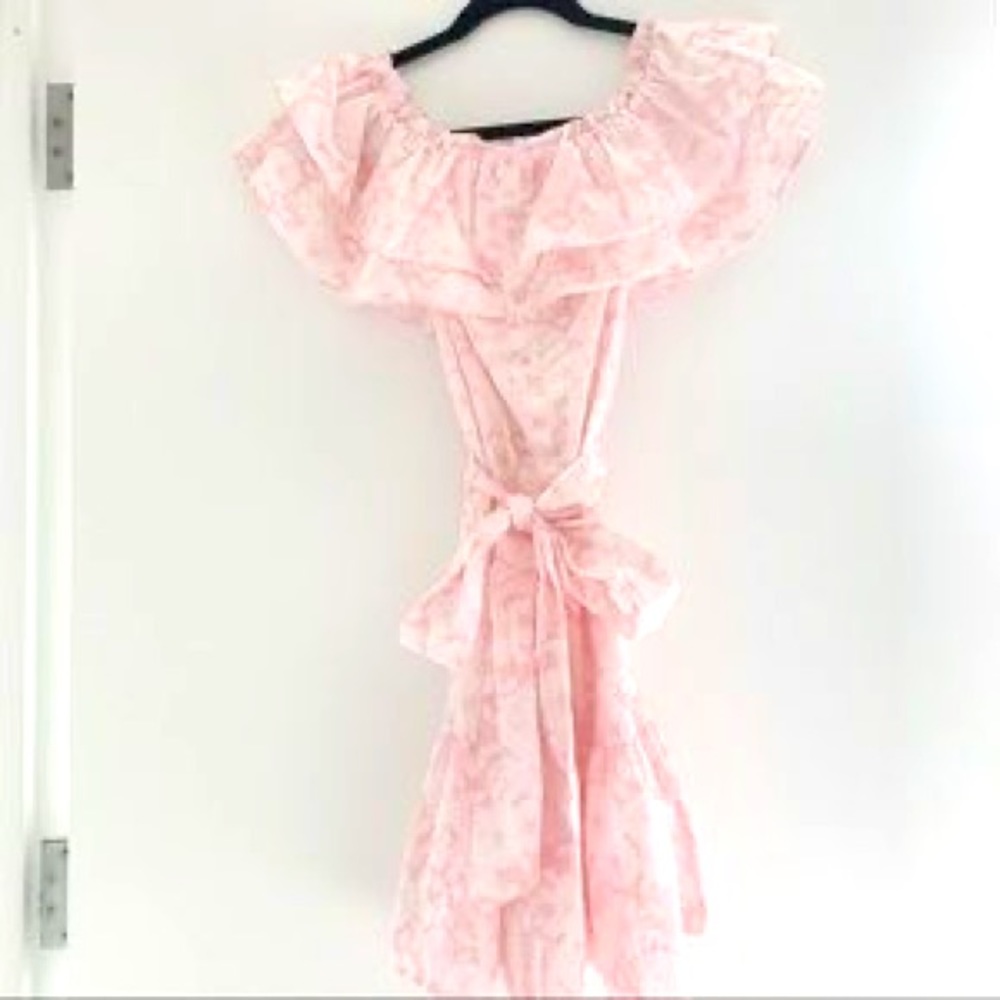 LISA MARIE FERNANDEZ pink and white floral dress, GORGEOUS!